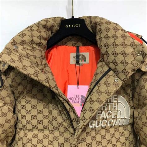 fake gucci puffer|gucci puffer jacket north face.